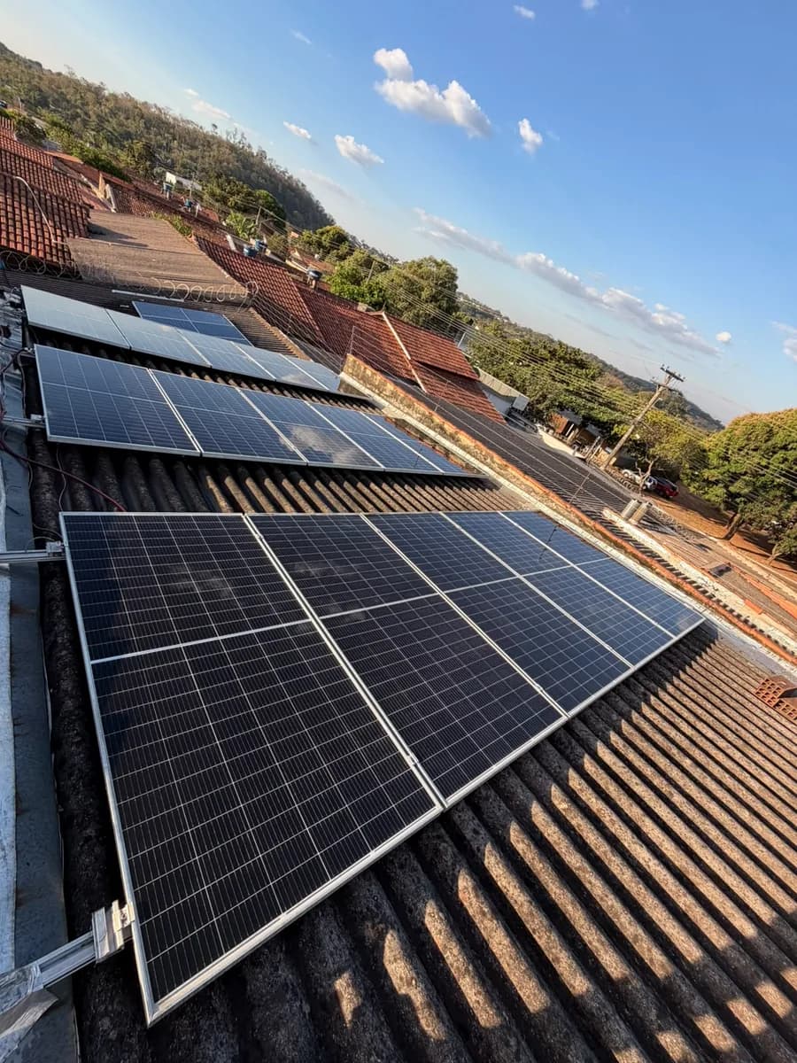 Limpeza realizada 07: placas solares depois da limpeza